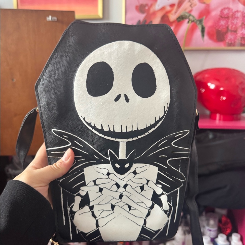 The Nightmare Before Christmas Jack Skellington Coffin Crossbody Bag